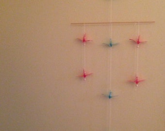 Origami crane mobile