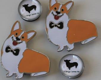 Set of 4 Pembroke Welsh Corgi Magnets