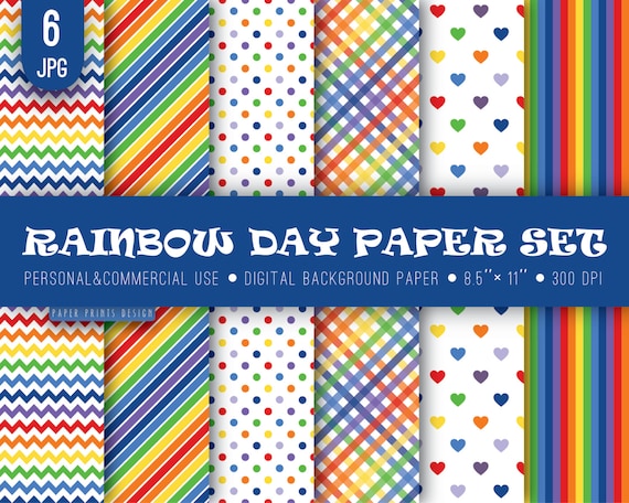85 x 11 rainbow digital paper 85 x 11 print rainbow paper