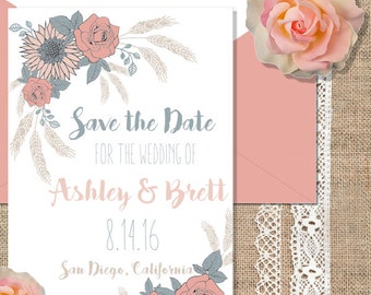 Rustic Chic Save the Dates