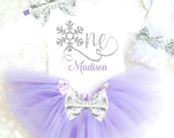 Winter Onederland Birthday Outfit Winter Wonderland Birthday Outfit Snowflake Birthday Outfit Winter Cake Smash Outfit Purple Snow Flake 22