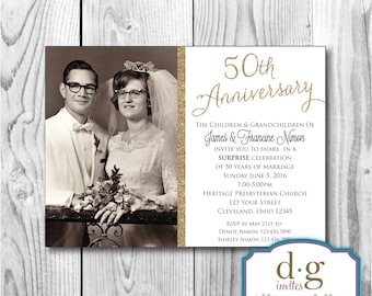 50th Anniversary Invitation, 50th, Anniversary Invitation, Anniversary, Wedding annversary, PRINTABLE