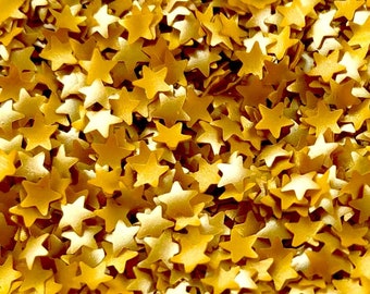 Gold Edible Glitter Stars 4 grams, Cake Decorations, Gold Sprinkles, Tiny Star Sprinkles, Wedding Birthday Graduation Baby Shower Fairy Dust