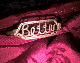 Bracelet Gold Filled Inscribed Betty