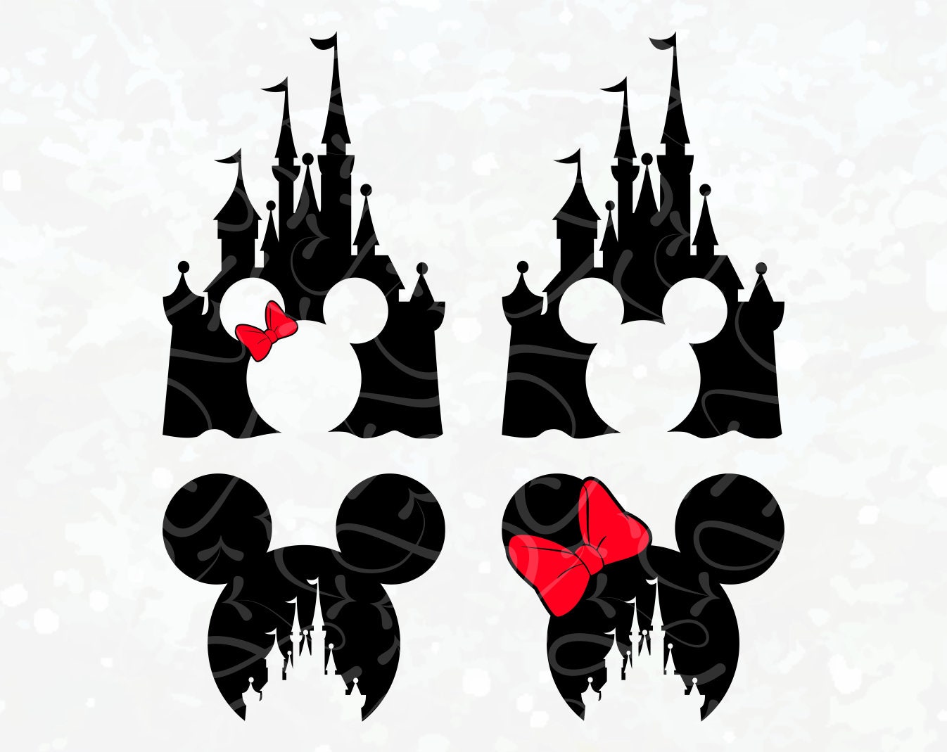 Download Disney Castle SVG Circuit - Disney Castle Silhouette ...