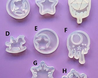 Resin mould,resin casting,sailor moon resin mould,star mould,snow flake mould