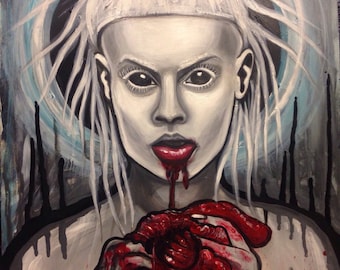 Die Antwoord Yolandi Visser zef portrait art print