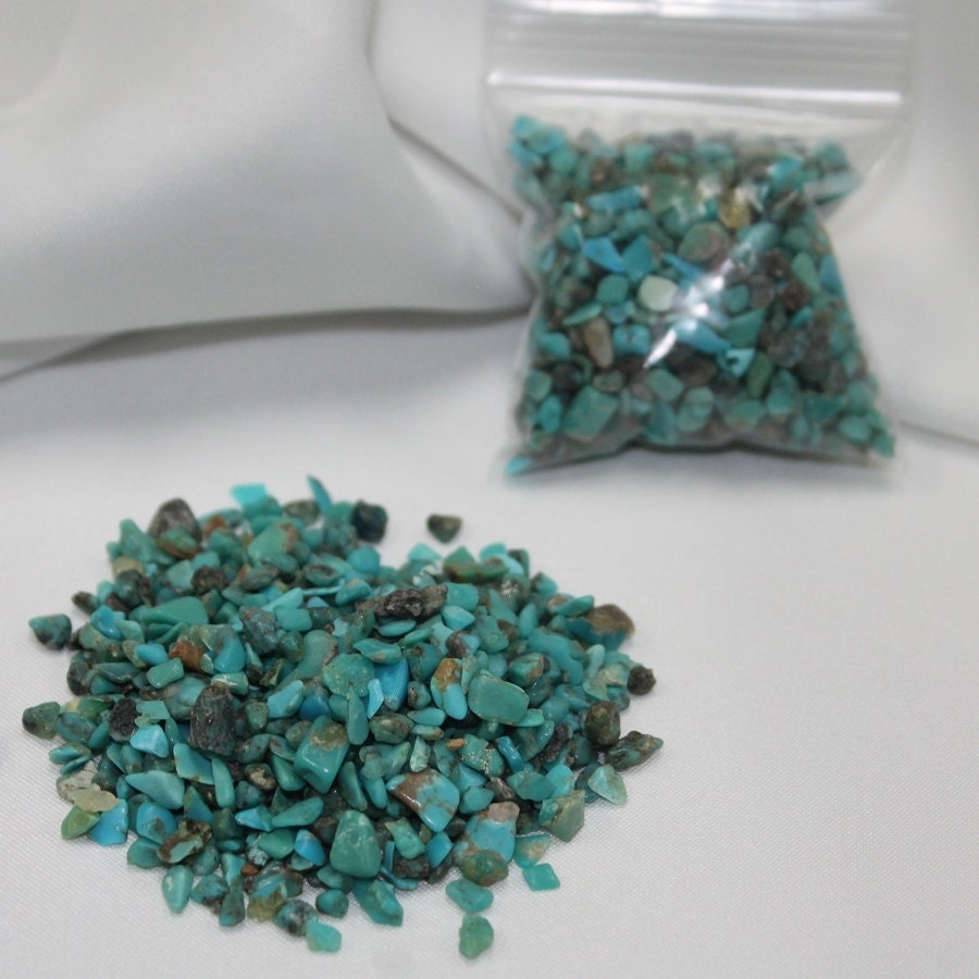 Stabilized turquoise chips 1oz