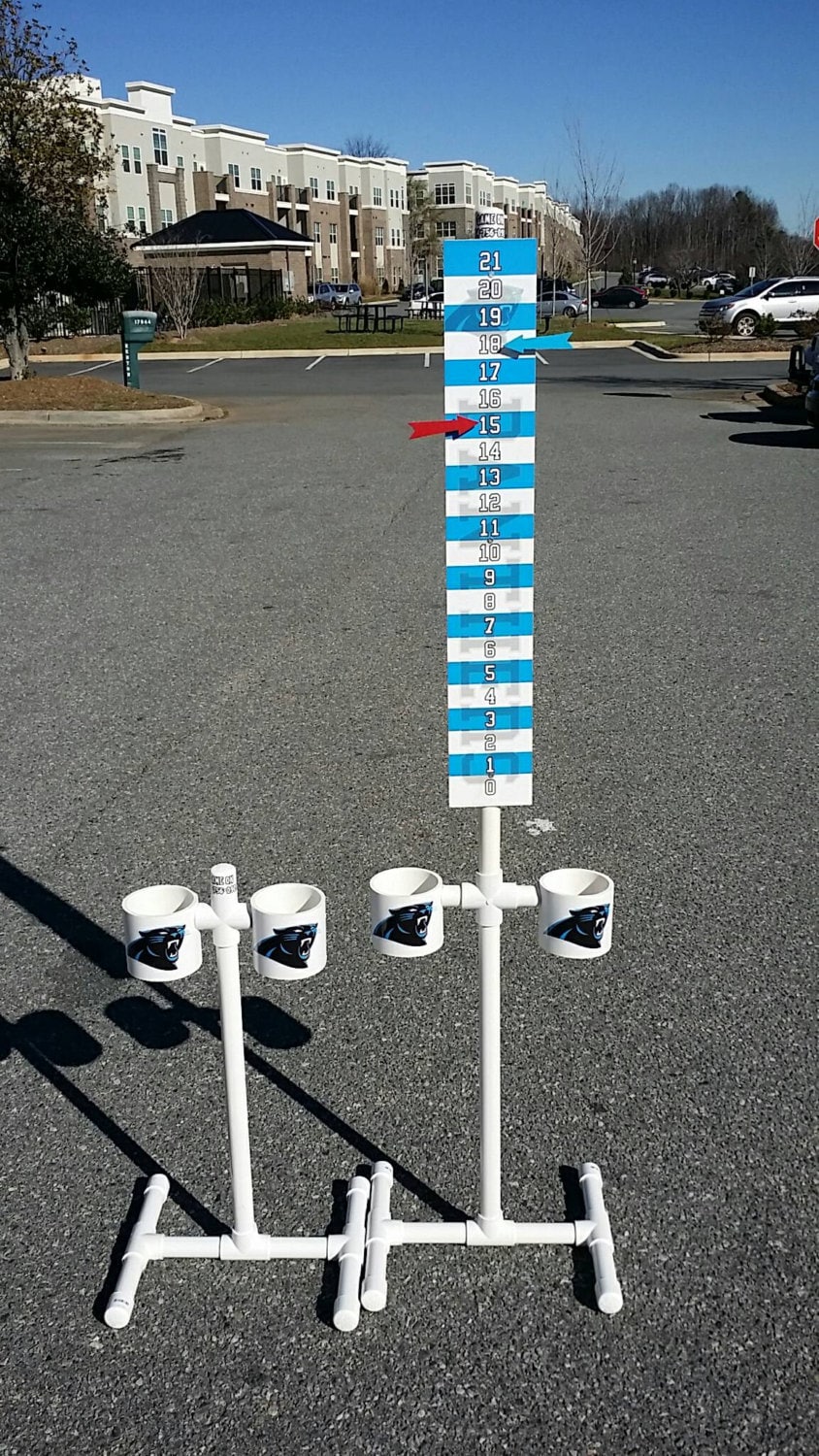 Carolina Panther Corn Hole Scoreboard. You supply team logo