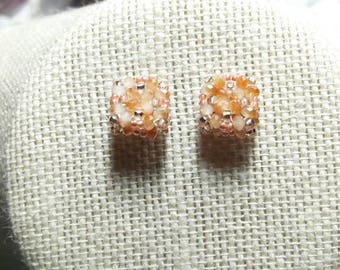 Creamy Caramel Stud Earrings