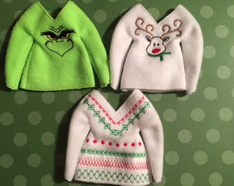 RusticGirls.Trilogy ELF Coffee Crewneck Sweater