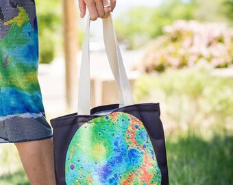 Topography of Mercury tote bag