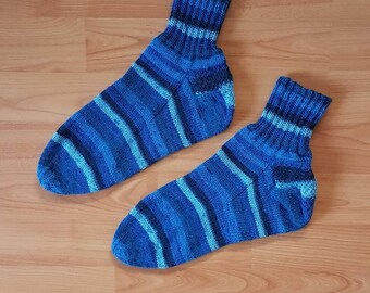 Hand-knitted socks - size 44/45