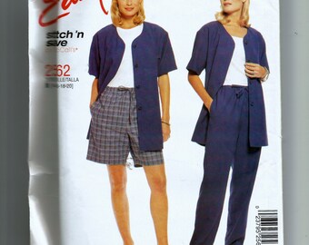 McCall's Misses' Unlined Jacket, Pull-On Pants and Shorts Pattern 2562
