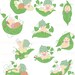 My cute little plant babies,babies clipart,baby clipartcommercial use,vector graphics,digital clip art,Instant download
