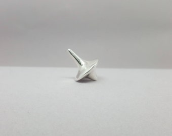 Sterling Silver solid Spinning Top - Silver Inception Totem - Sterling silver top - Spinning top - Inception totem