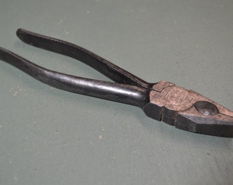 Utica Pliers, Electrical Pliers, Early 1900's Tools, Electricians Pliers, #307