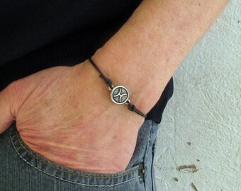 Zodiac Signs Bracelet, Constellations Leather Bracelet Mens Womens Zodiac Bracelet Astrology Bracelet Horoscope Jewelry Adjustable