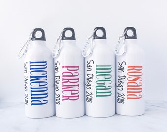 Personalized Aluminum Water Bottles - Team Water Bottle Favors - Personalized Kids Water Bottle - Team Gifts - Sports Gift - Graduation Gift