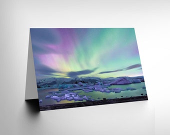 Card Greeting Aurora Borealis Northern Lights Gift CL1681