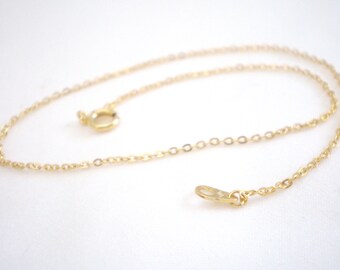 Finished Chains, Destash Chain, 11" Chain, Gold-finished Chain, Bargain Supplies, Anklet Chain