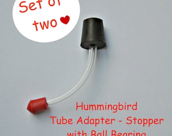 Hummingbird Feeder Tube or Stopper with Ball Bearing - Set of 2!