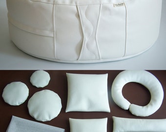 Little Rascals Bean Bag Ottoman with 9 piece positioning set Newborn Photo Props