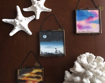 Miniature Original Painting Framed