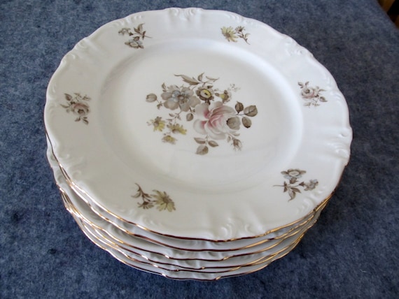 Six Dinner Plates Empress Maria Theresia Winterling Six Dinner Plates Empress Maria Theresia Winterling