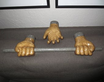 Vintage Kitsch Bathroom Towel Holder Soap Bar Holder , Towel Rod , Tie Rack