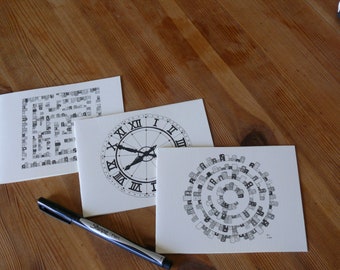 Trio of small cards