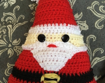Crocheted Santa Pillow