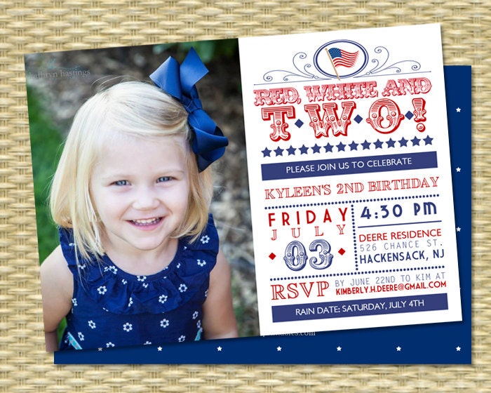 fourth of july birthday invitations