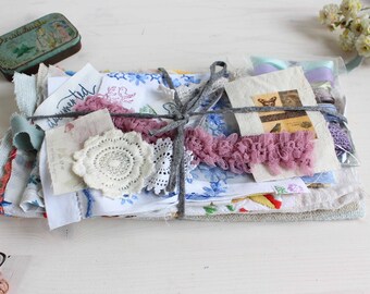 Fabric and trim scrap bundle I fabulous sewing pack