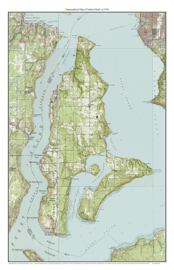 Vashon Island Map