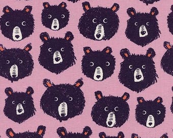 Teddy and the Bears Lilac - Cozy - Melody Miller - Cotton + Steel - Quilters Cotton Available in Yards, Half Yards, Fat Quarters C5145-002