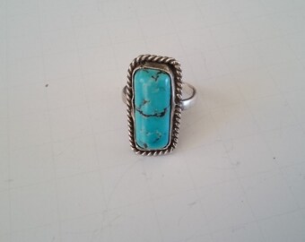 12316 Authentic Royston Turquoise Ring. Size 14