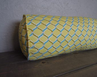 Organic Bolster Pillow Cover, Bolster Cushion Cover with Piping, Organic Cotton, Bedding, Tranquility2