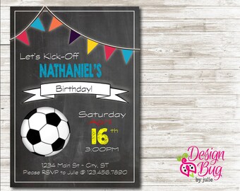 Soccer Birthday Invite