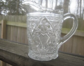 Vintage Pressed Glass Pitcher