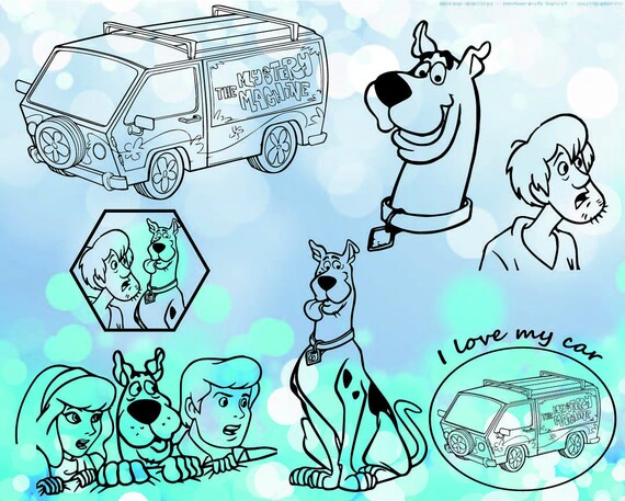 Download Scooby Doo Monogram Cutting Files and ClipArt Svg Png Eps