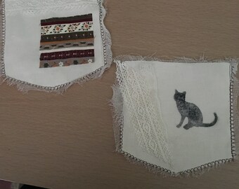 Cotton Pocket with 2 openings