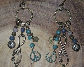 Earrings with African Turquoise
