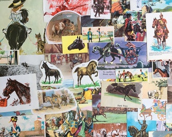 Horse ephemera for junk journals, smash books, art journals, collage and altered art