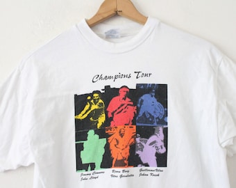 LARGE Vintage 1990s Champions Tour Tennis Graphic T-Shirt