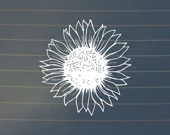 DECAL | Sunflower Decal, Sunflower, Laptop Stickers, Laptop Decals, Car Decals, Decals, Nature Decals, Flower Stickers, Sunflower Gifts