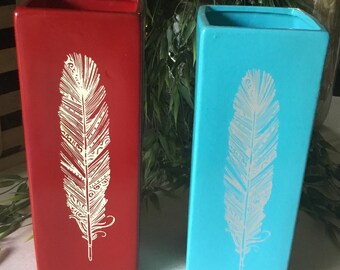 Ceramic Feather Vase