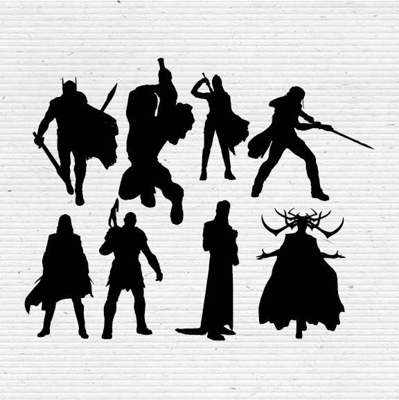 Download Thor Ragnarok Silhouette SVG Cut File Digital Clipart