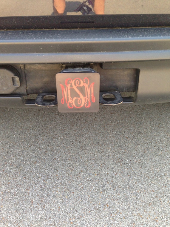 Monogrammed Car Hitch Cover