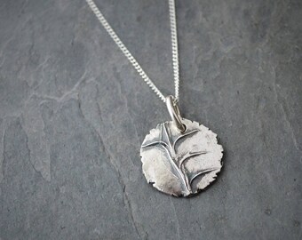 Little Bluestem Necklace, Prairie Pendant Necklace, Sterling Silver, Botanical Necklace, Plant Necklace, Kansas State Grass, Nature Necklace